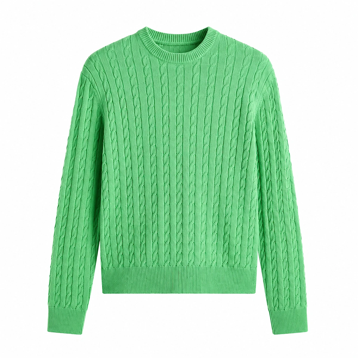 Cable Crewneck Sweater
