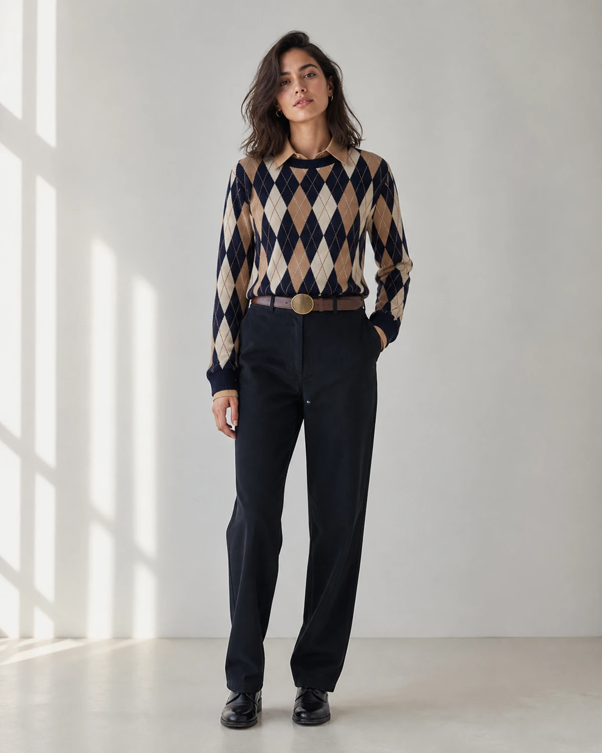 Argyle Crewneck Sweater