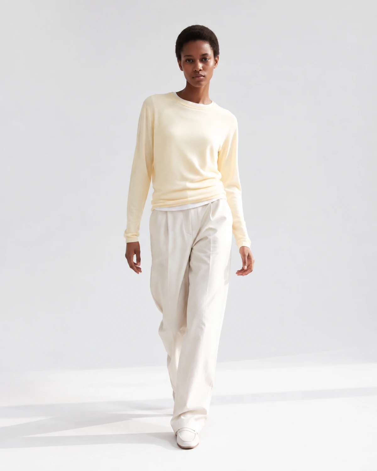 Fine-Gauge Crewneck Sweater
