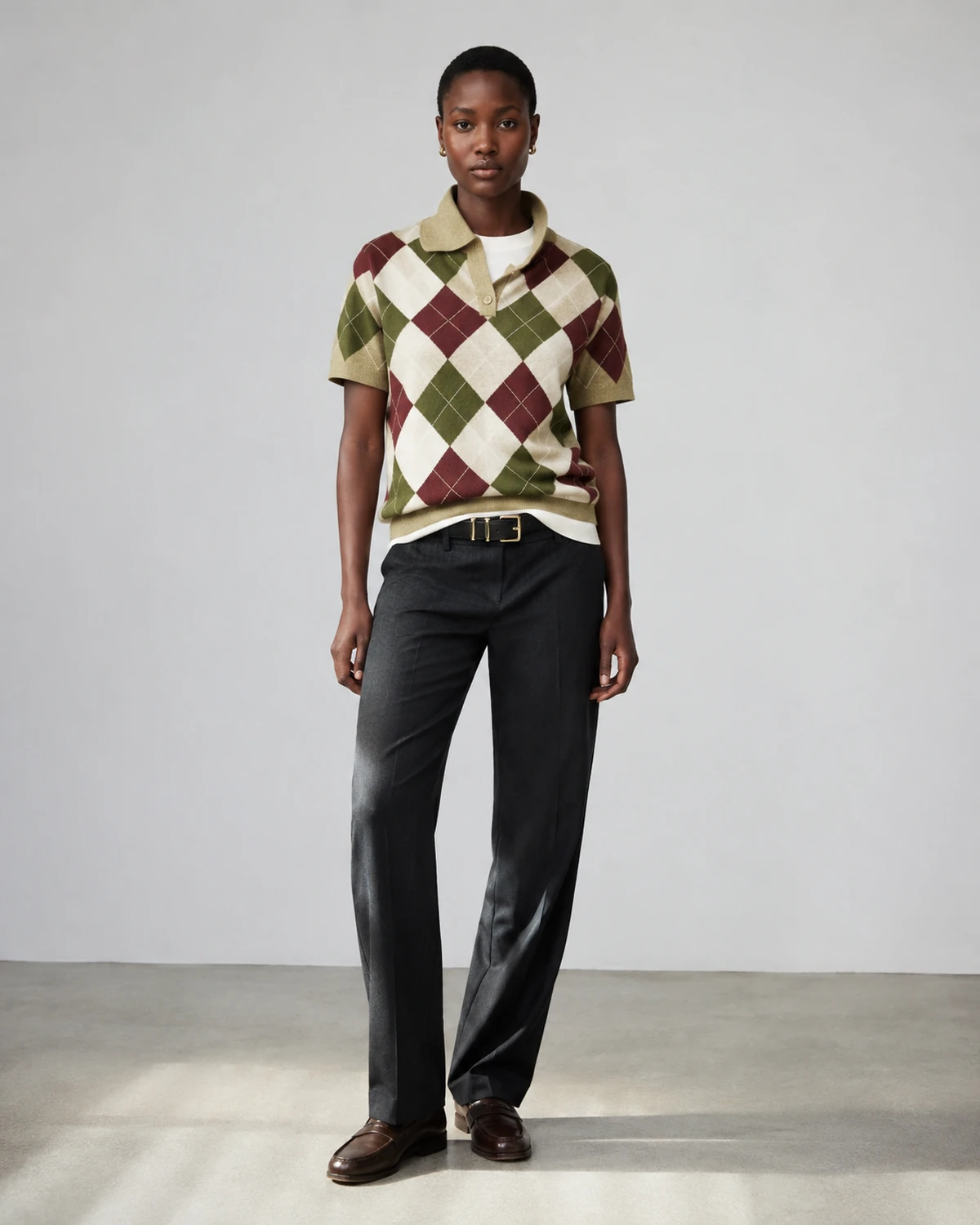 Argyle Polo Sweater