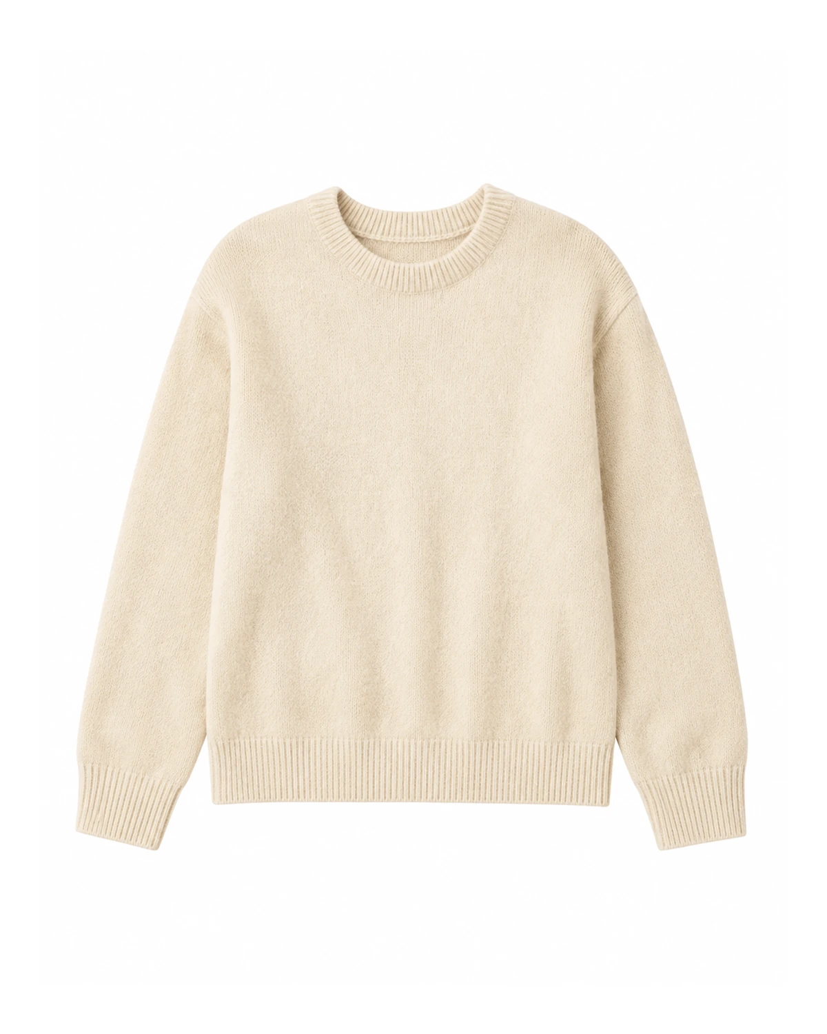 Relaxed Soft Crewneck Sweater