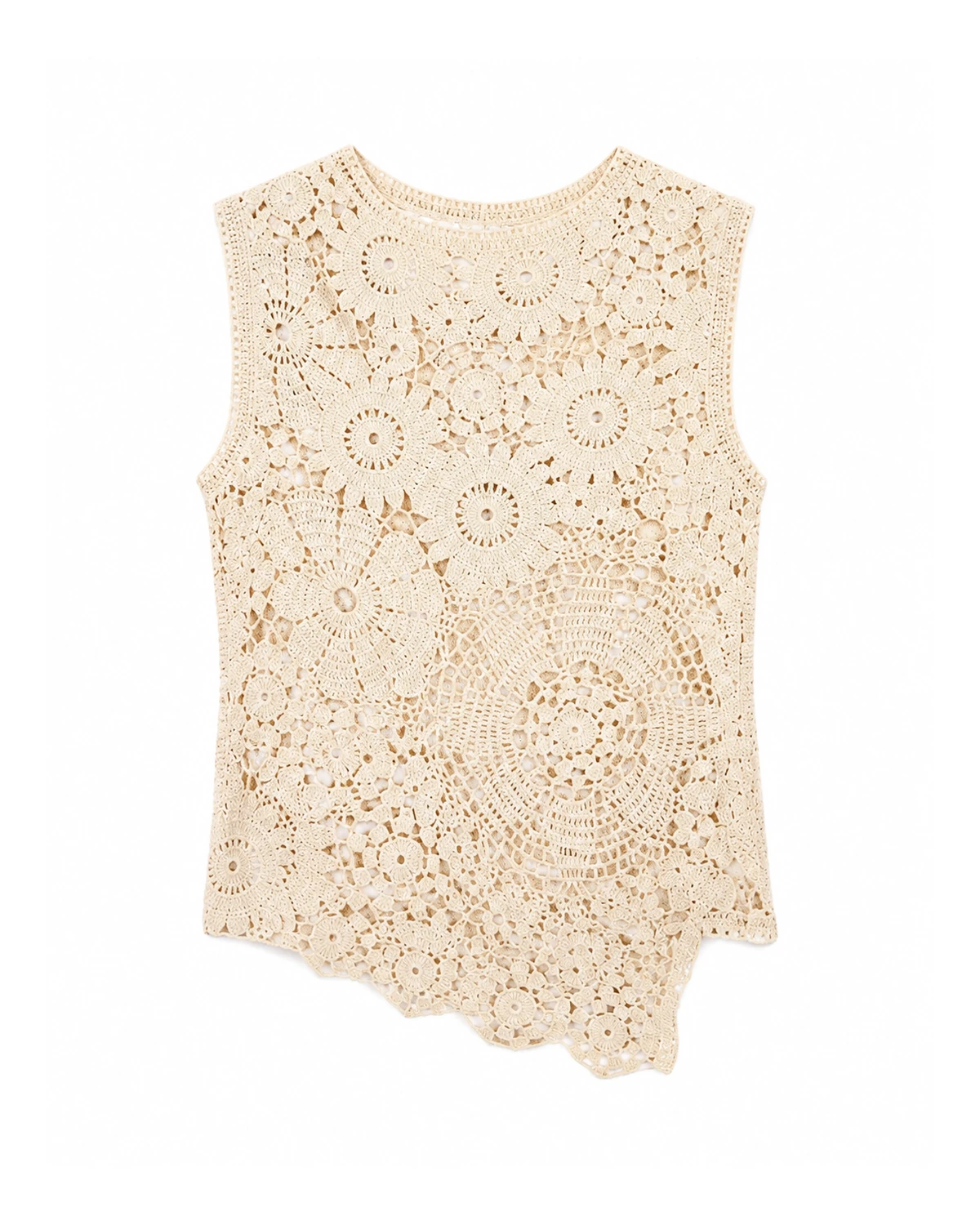 Openwork Sleeveless Top