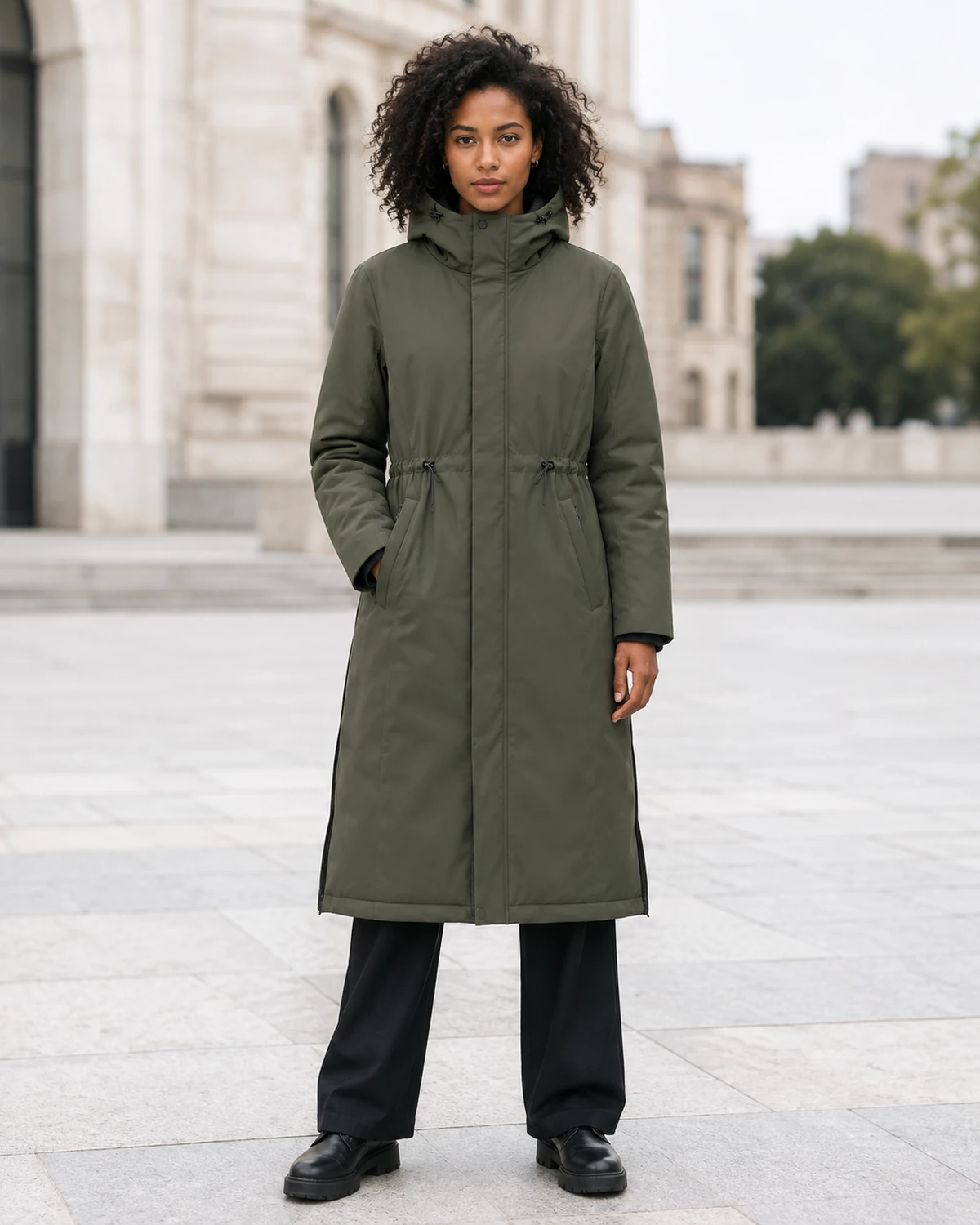 Long Hooded Coat