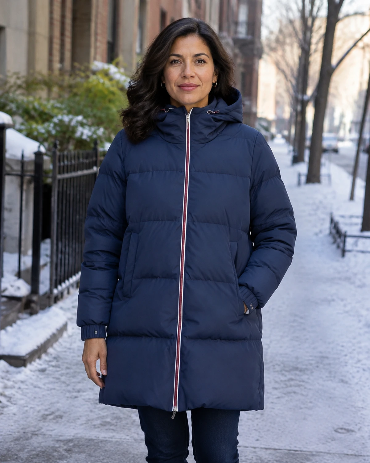 Long Hooded Puffer Coat