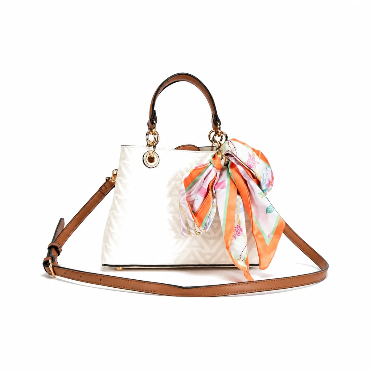 Sac structuré avec garniture foulard