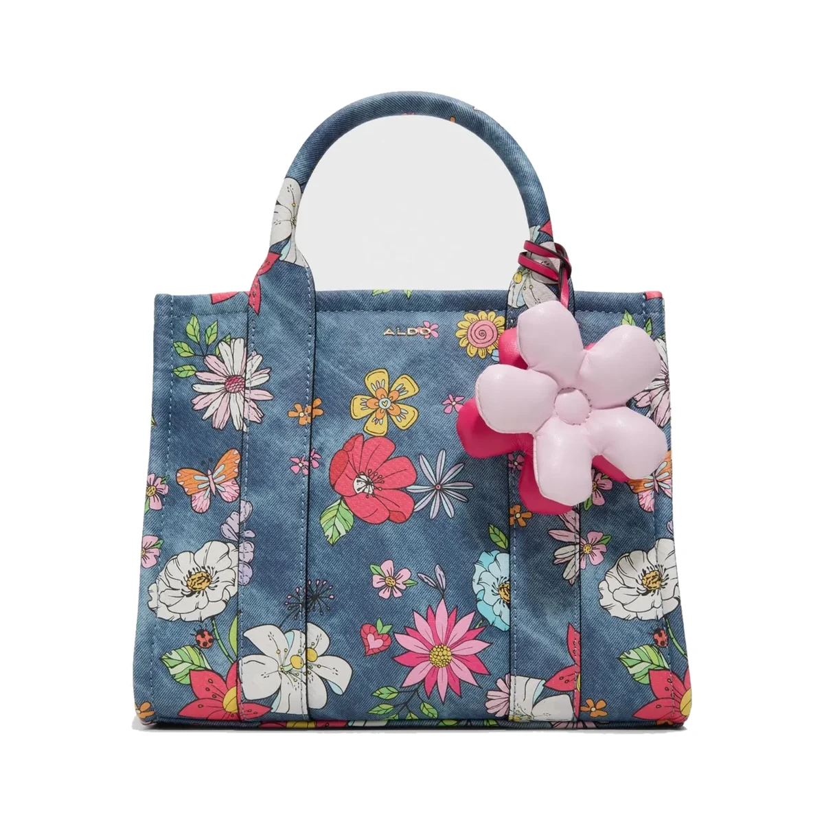 Cabas à appliqué floral