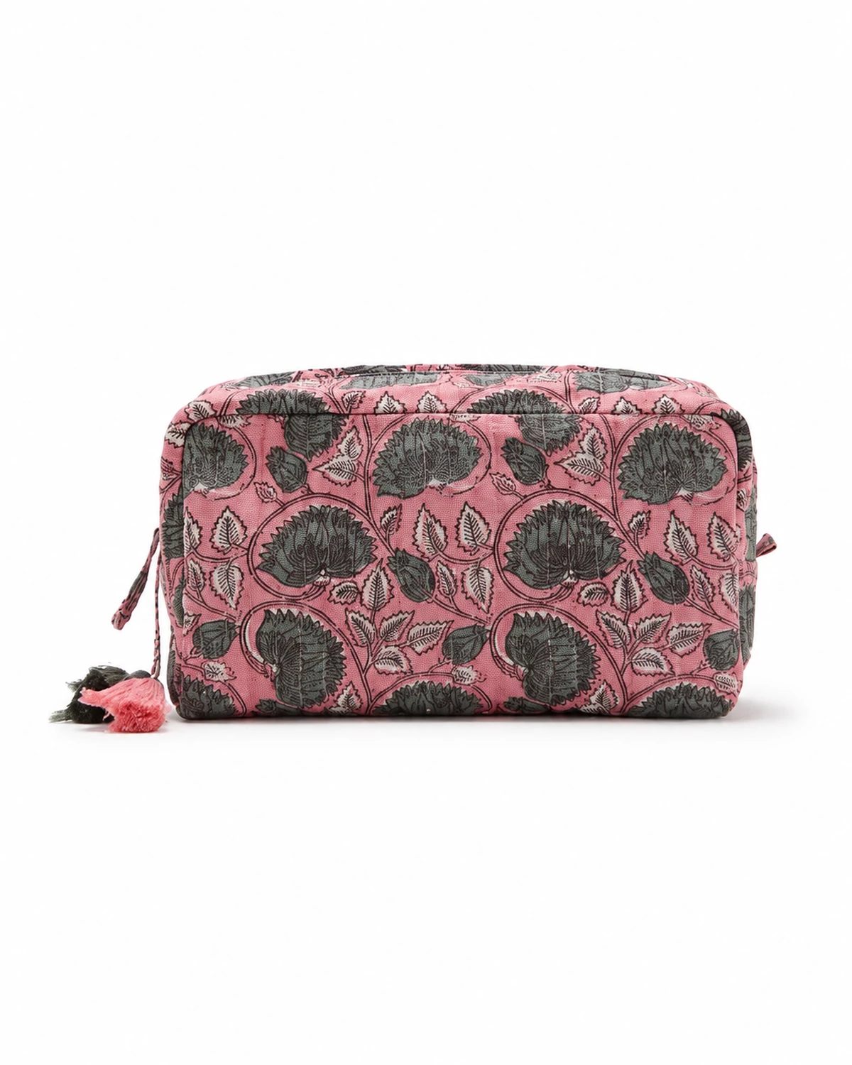 Pochette cosmétique rose botanique