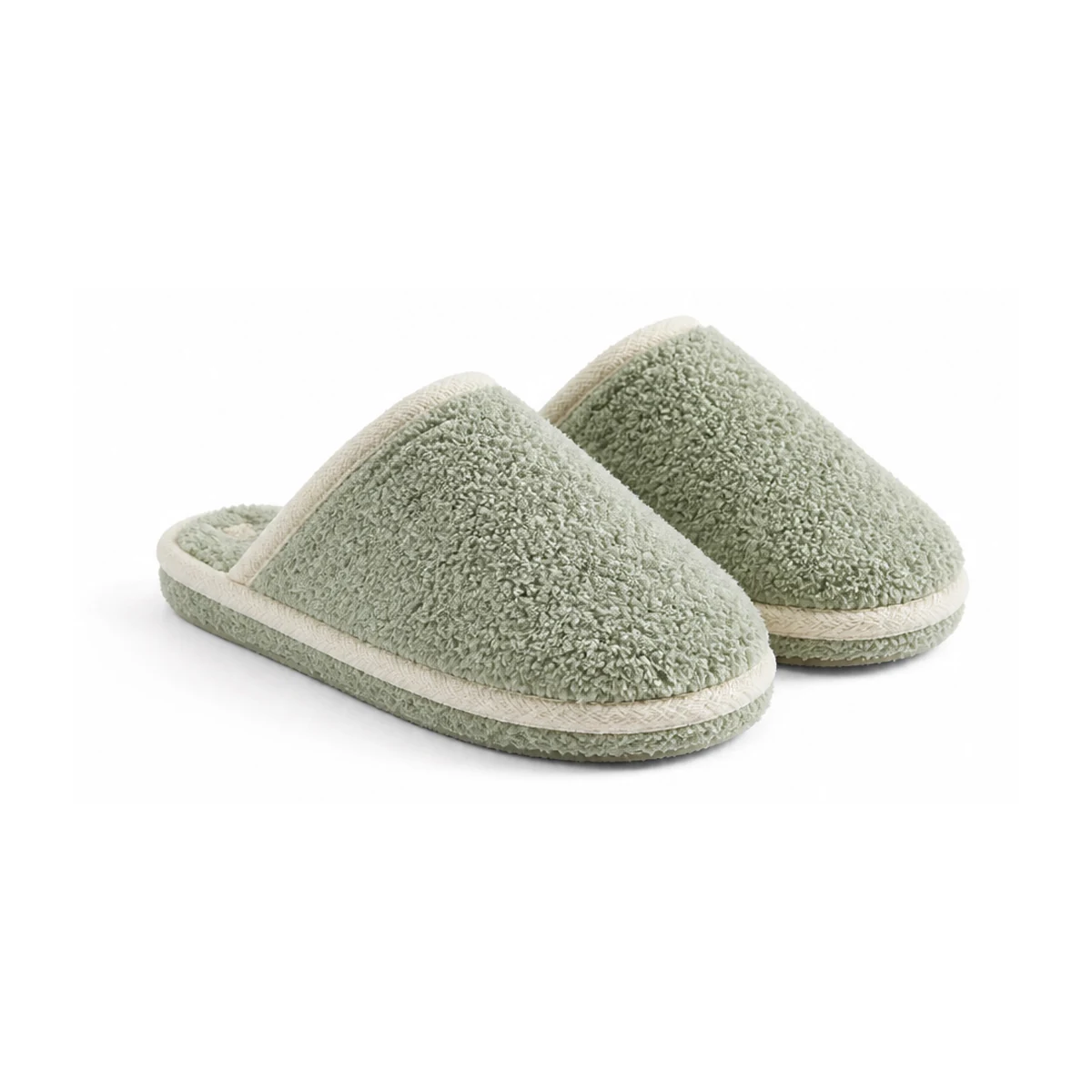 Pantufas de bouclé
