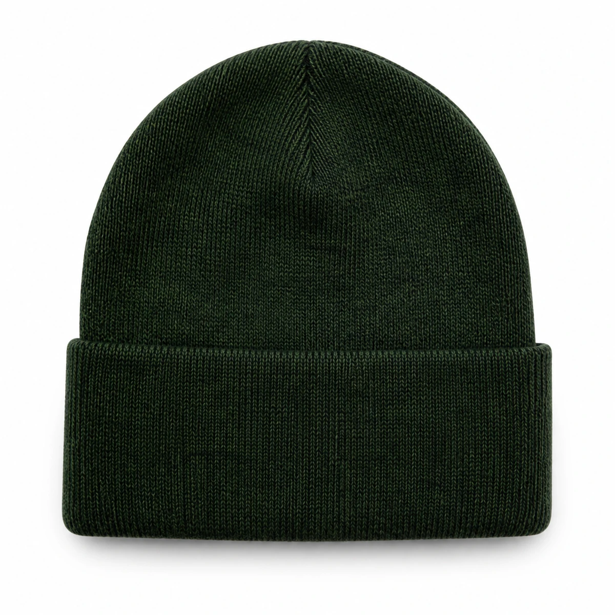 Gorro Verde Oscuro con Vuelta