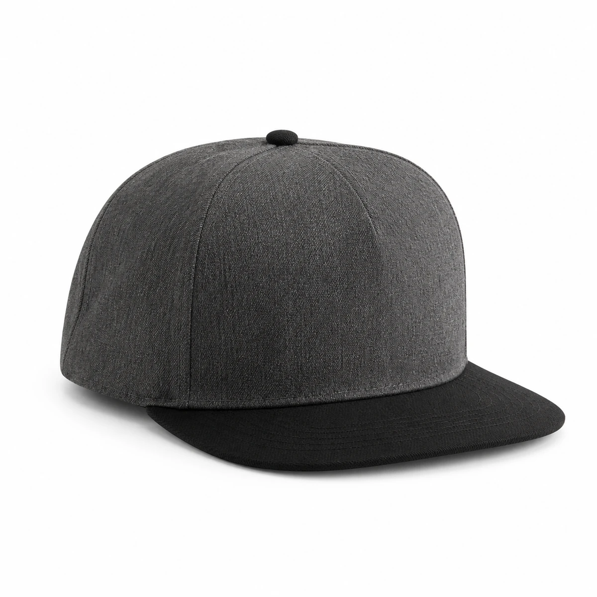Gorra Gris de Visera Plana