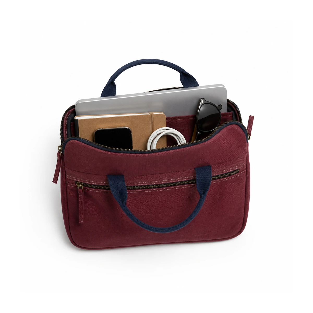 Capa para laptop bordô com alça
