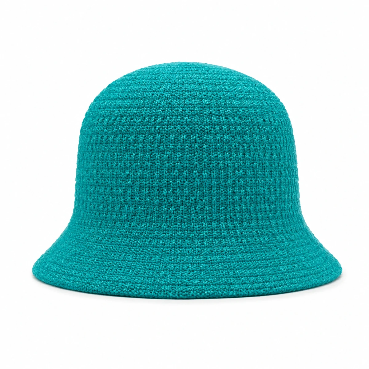 Cloche turquoise en maille